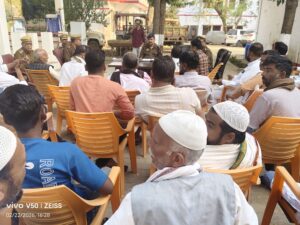 जाफरगंज सी ओ ने पीस कमेटी की बैठक में शासन की मंशा से अवगत कराया