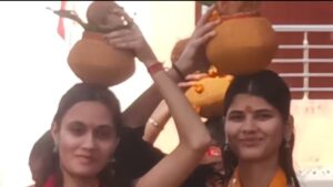 कलश यात्रा के साथ सात दिवसीय कथा का हुआ शुभारंभ