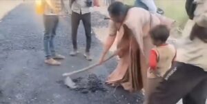 मार्ग निर्माण में मानकों की अनदेखी, विधायक ने रुकवाया कार्य