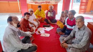 हनुमान मंदिर में 426वीं साप्ताहिक सरस काव्य गोष्ठी