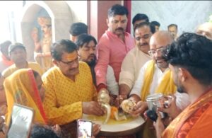 रामनवमी पर कालिकन मंदिर में गूंजे जयकारे, धूमधाम से मना श्रीराम जन्मोत्सव