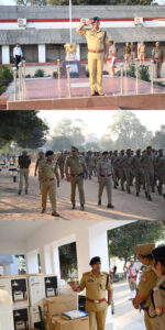 पुलिस अधीक्षक ने परेड का किया निरीक्षण