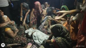 तेज रफ्तार ट्रक ने ली दो मासूमों की जान, गुस्साए ग्रामीणों ने सड़क किया जाम