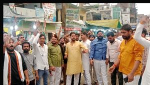 वंदे मातरम् के मुद्दे पर भाजयुमो ने निकाली युवा आक्रोश मशाल यात्रा