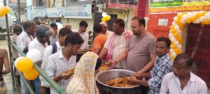 लक्ष्मी नारायण मंदिर के 43वें वार्षिकोत्सव पर विशाल भंडारा