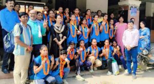 कस्तूरबा विद्यालय की बेटियों ने प्रदेश स्तरीय बास्केटबॉल में जीता कांस्य पदक