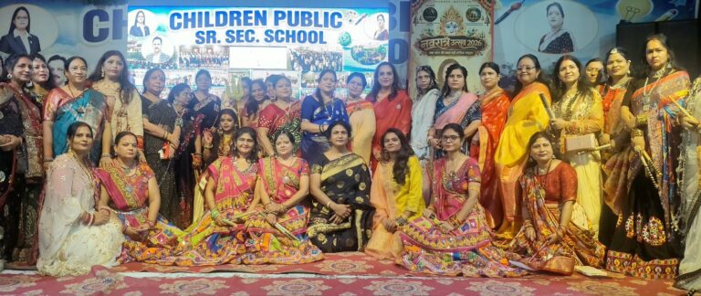 सीपीएस में आस्था,संस्कृति और नारी शक्ति की सजी शाम नवरात्रि उत्सव एवं डांडिया रास की रही धूम