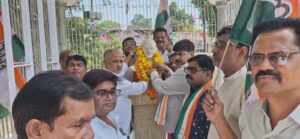 महापुरुषों की जयंती पर कांग्रेस ने निकाला मार्च